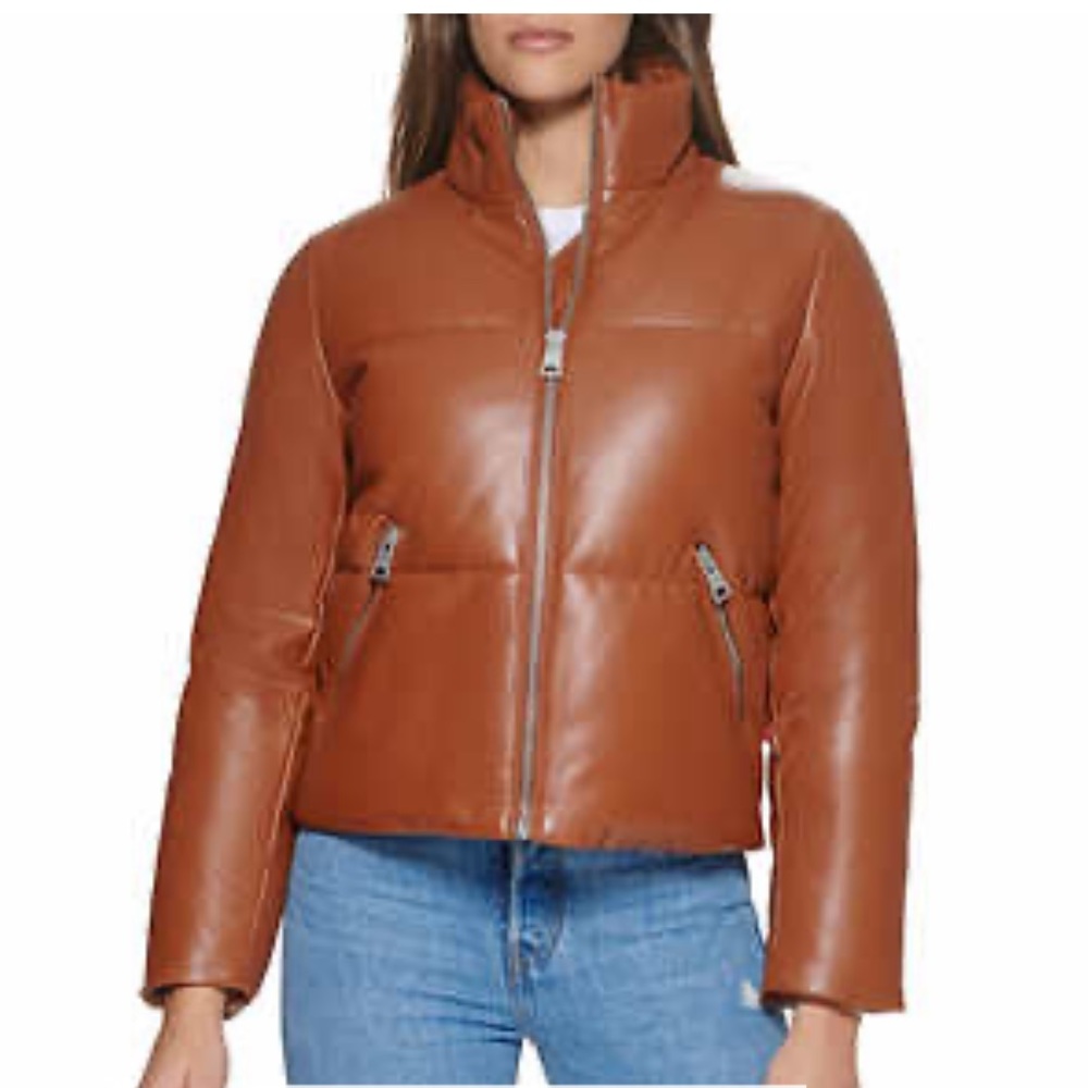 Levi's Ladies' Faux Leather Puffer - Picture 1 of 4